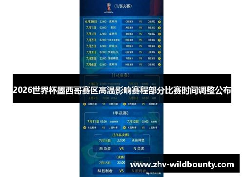 2026世界杯墨西哥赛区高温影响赛程部分比赛时间调整公布 2026世界杯墨西哥赛区高温影响赛程部分比赛时间调整公布